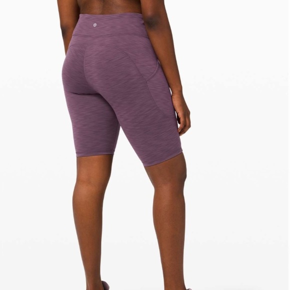 Lululemon Invigorate High-Rise Short 10” Heathered Black Currant Size 2 - Picture 5 of 10